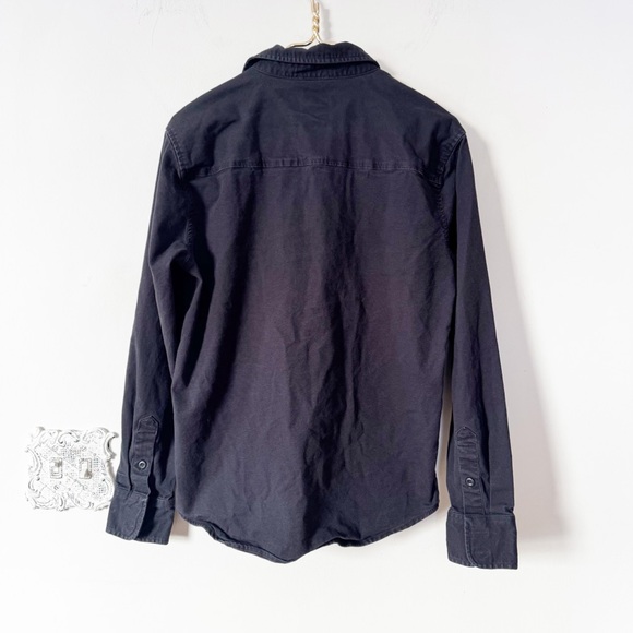 Topo Designs Desert Shirt Black Organic Cotton Button Down Men’s M - Picture 6 of 8